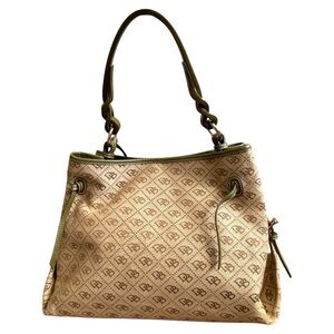 Dooney & Bourke Maurizia Monogram Canvas Olive Leather Bag